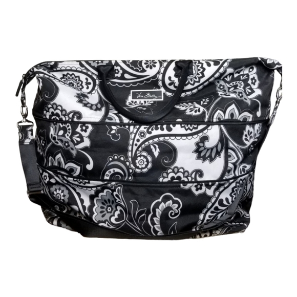 Vera Bradley Bags Vera Bradley Black White Deluxe Travel Tote Bag